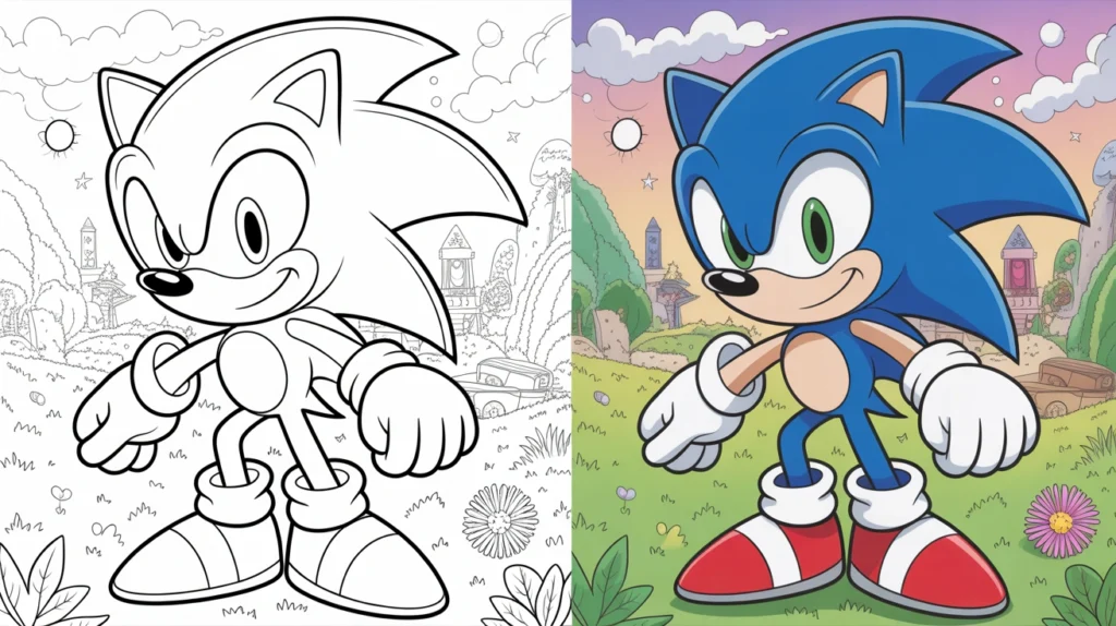 50 Fun Sonic the Hedgehog Coloring Pages (Free PDFs)