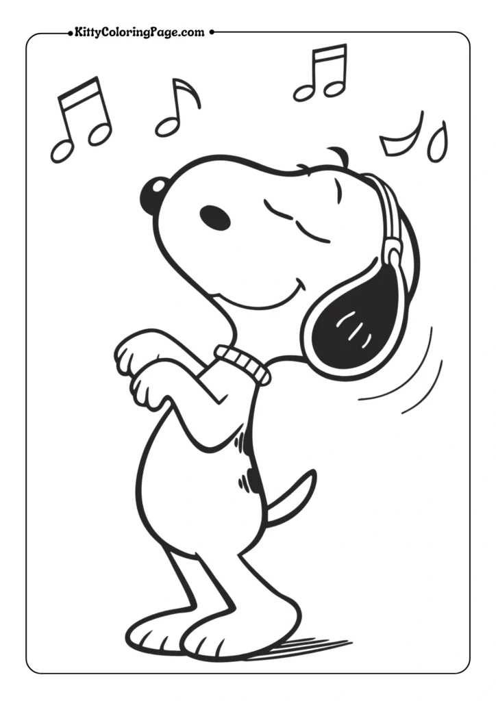 Snoopy Dancing Joyfully