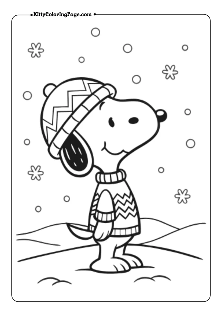 Snoopy Winter Sweater