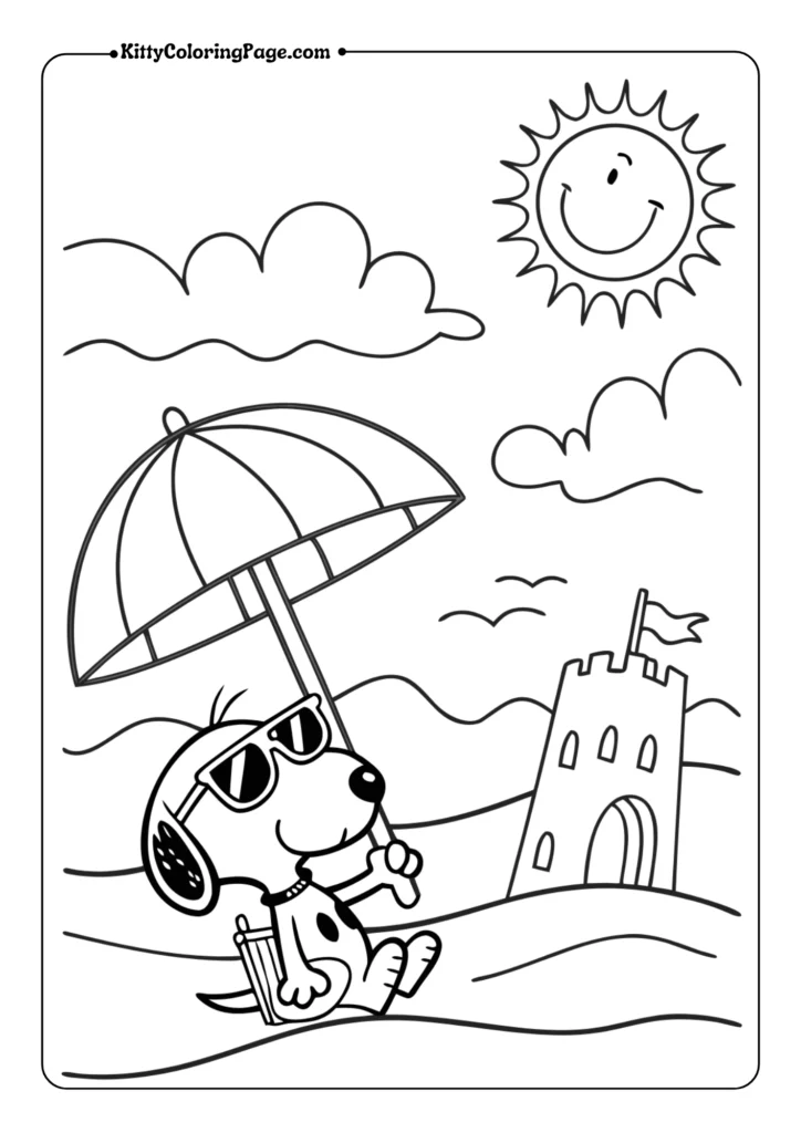 Snoopy at the Beach