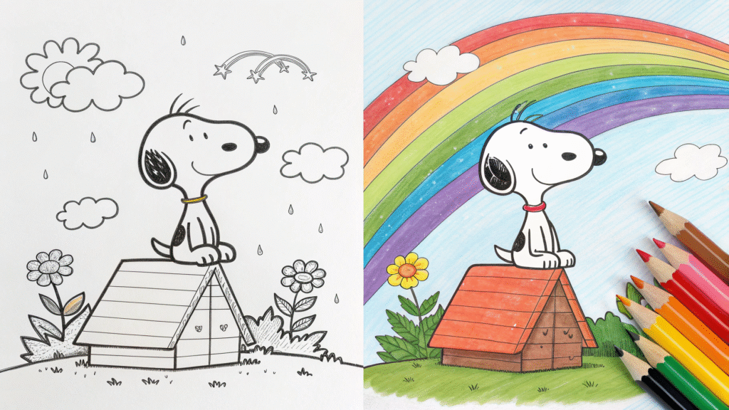 Snoopy Coloring Pages